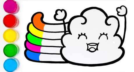 Drawing and Coloring – Rainbow Cloud