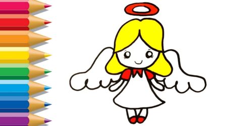 How to Draw Angel Coloring Pages | Drawing for Children | Coloring Video