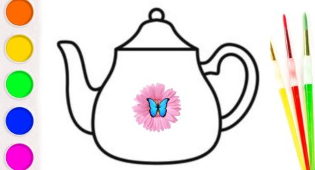 Bolalar Uchun Choynak Rasm Chizish / Drawing Teapot for Children / Desenhe um bule para crianças