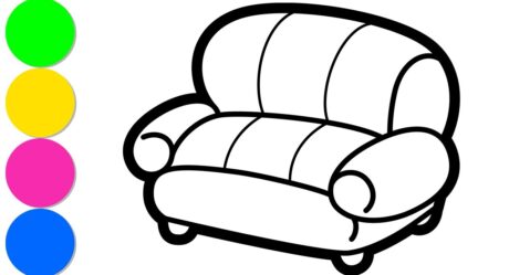 Glitter Sofa – Colorful Coloring Pages