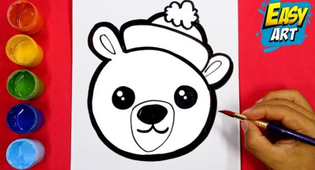 Como Dibujar un OSO POLAR de Navidad ( Personajes de Navidad ) – How to Draw a Christmas POLAR BEAR