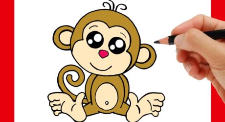 HOW TO DRAW A MONKEY EASY STEP BY STEP – DRAWING MONKEY
