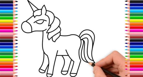 Como dibujar un caballo | Dibujo de caballo | How to draw a horse for kids