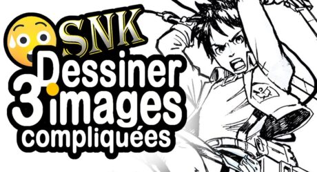 DESSINER 3 images MANGA compliquées 😱SNK l’attaque des titans