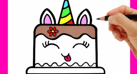 HOW TO DRAW A BIRTHDAY CAKE EASY STEP BY STEP