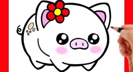 HOW TO DRAW A CUTE PIG EASY STEP BY STEP – KAWAII DRAWINGS