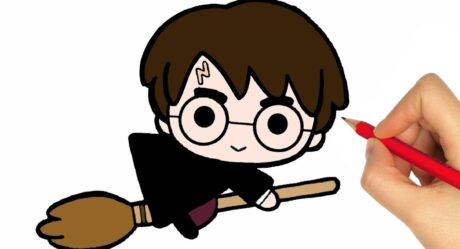 HOW TO DRAW HARRY POTTER EASY STEP BY STEP