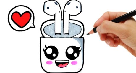 HOW TO DRAW APPLE AIRPODS PRO KAWAII