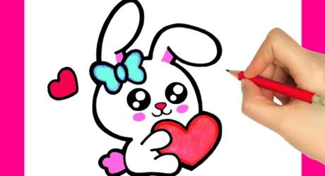 HOW TO DRAW a cute BUNNY RABBIT – how to draw easter bunny – drawing easter bunny