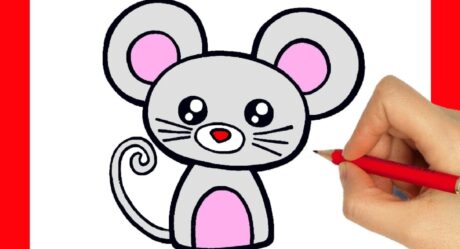 HOW TO DRAW A CUTE MOUSE KAWAII EASY STEP BY STEP