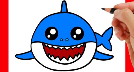 HOW TO DRAW BABY SHARK EASY STEP BY STEP