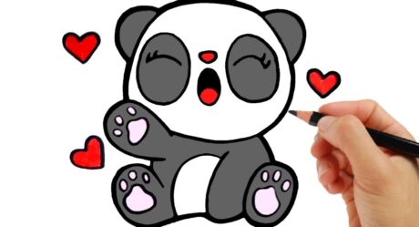 Drawing a PANDA easy step by step