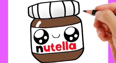 HOW TO DRAW A CUTE NUTELLA EASY – HOW TO DRAW A NUTELLA STEP BY STEP